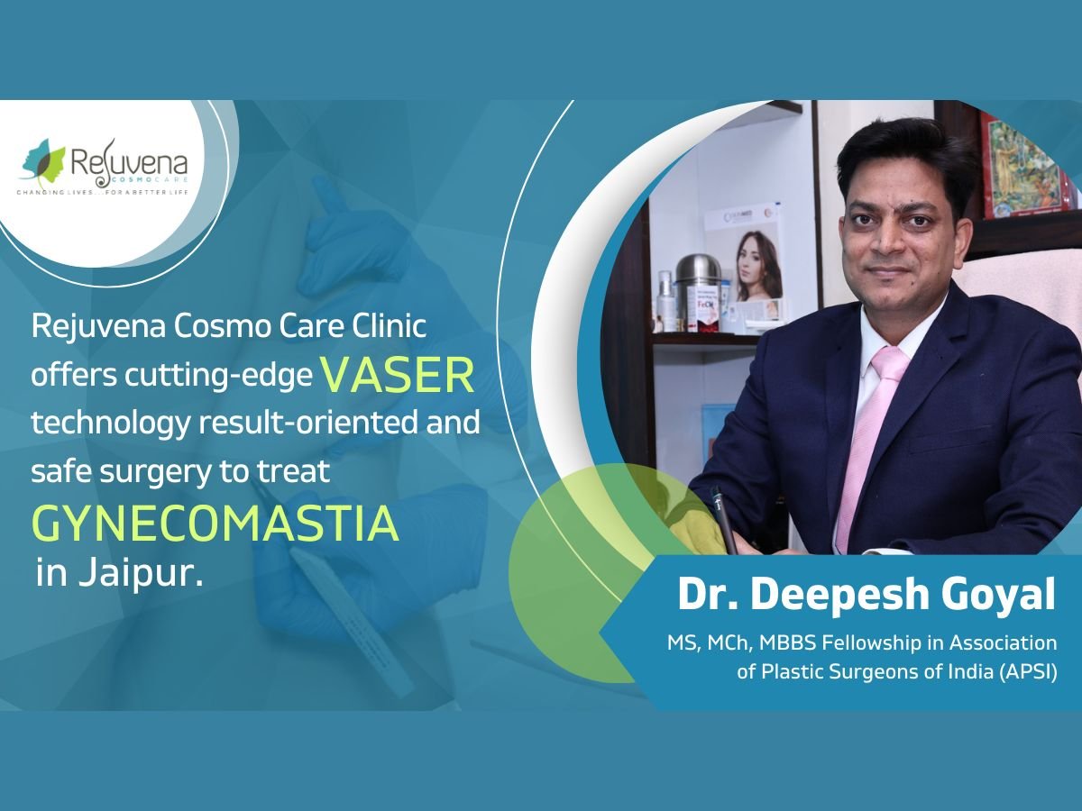 Rejuvena Cosmo Care Clinic offers cutting-edge VASER technology for result-oriented and safe surgery to treat Gynecomastia in Jaipur