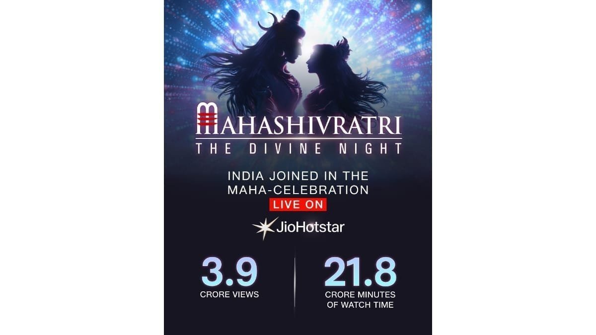 Mahashivratri Livestream on JioHotstar Draws 3.9 Crore Views, Showcasing the Future of Digital Devotion